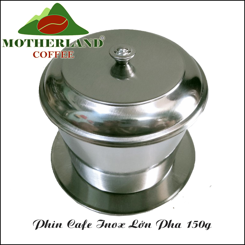 Phin cà phê inox lớn pha 150g bột cafe (Phin 14)