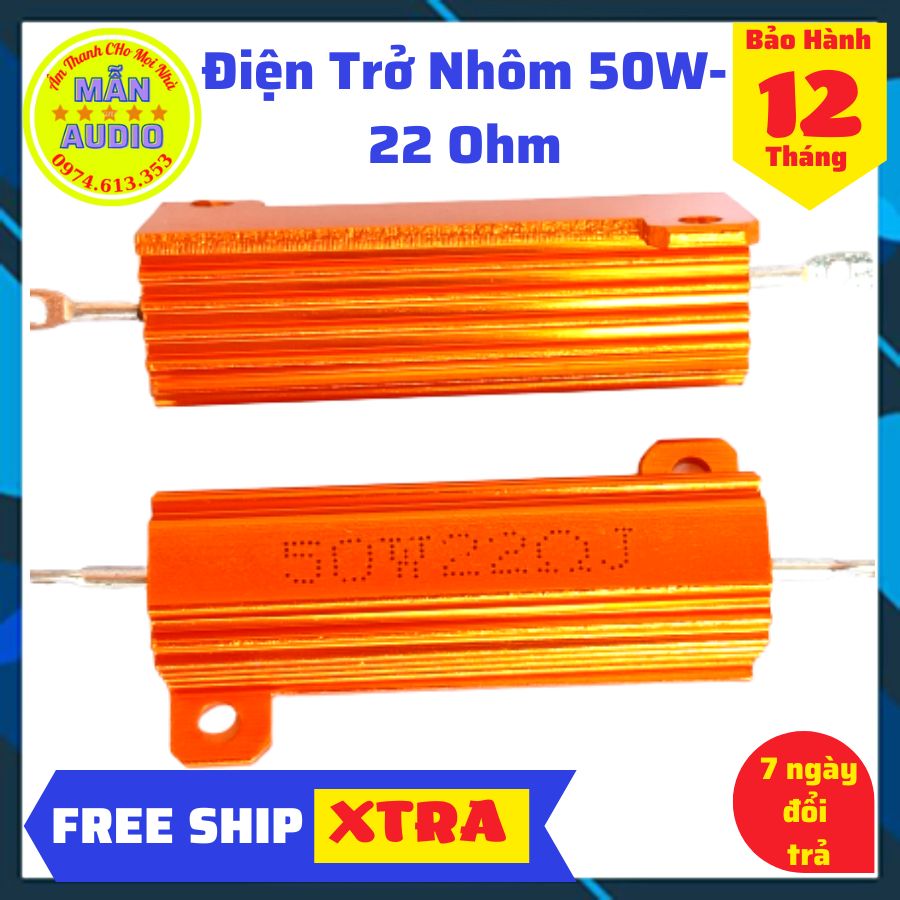 Điện trở nhôm 50w - 22 Ohm