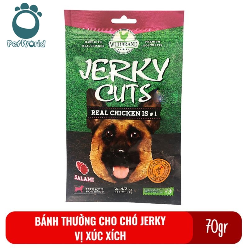 Bánh thưởng cho chó Jerky 70gr - Vị xúc xích