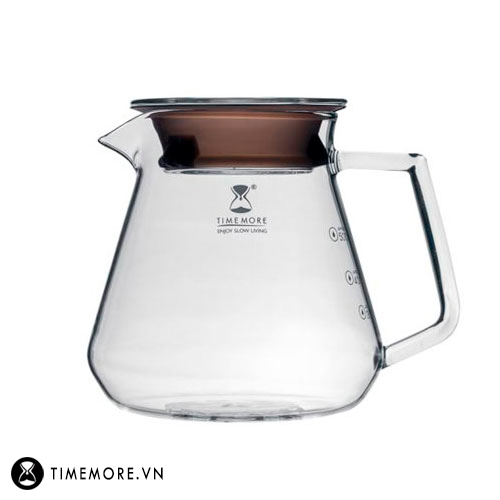 [CHÍNH HÃNG] Bình thuỷ tinh phục vụ cafe Timemore - 600ml