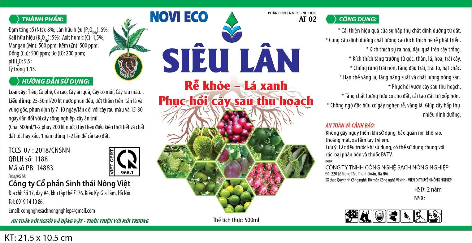 Novi Eco Siêu Lân - Plant Food