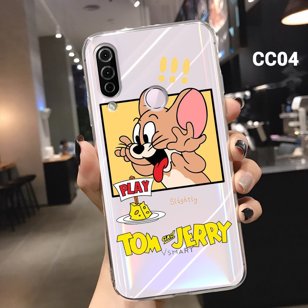 [VSMART JOY 3] Ốp lưng VSmart Joy 3 dẻo trong in hình Tom và Jerry