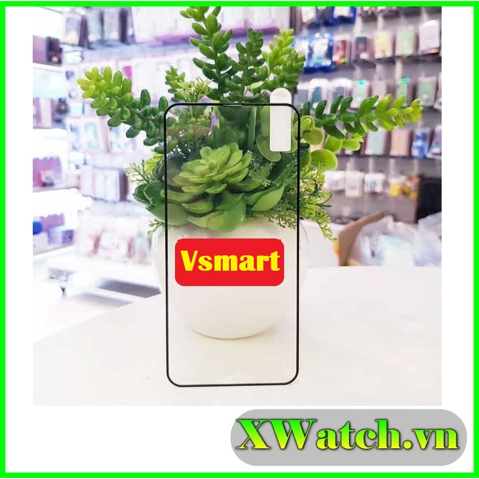 Cường lực full màn viền mỏng vsmart live 4 / joy 4 full keo không lấn màn