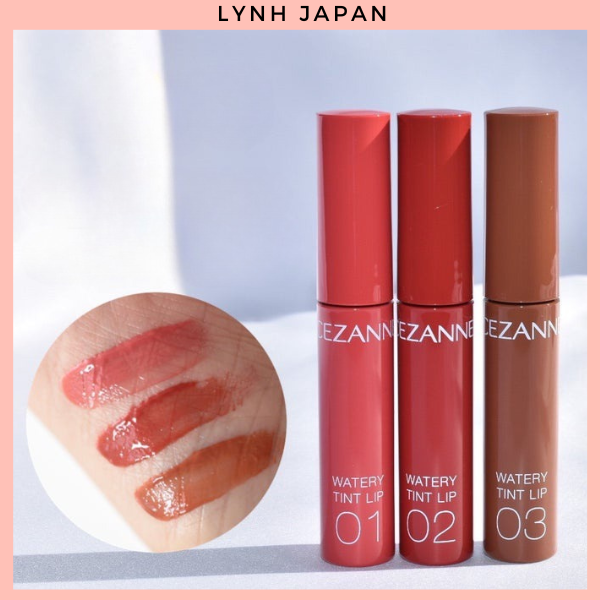 [ XẢ SỐC ] Son Tint Lì Cezanne Watery Lip Tint Nhật Bản