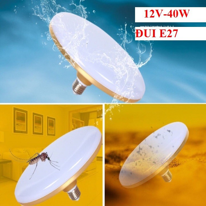 BÓNG ĐÈN 12V - 40W ĐUI E27 KIỂU ĐĨA BAY
