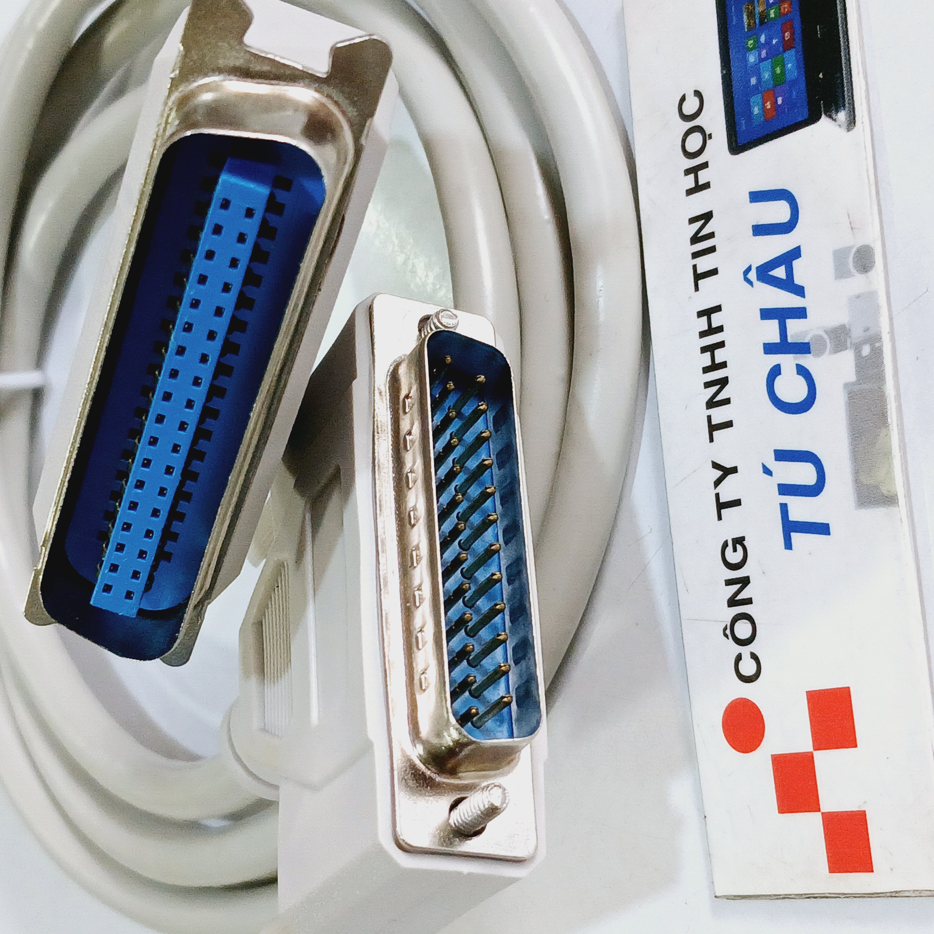Cáp máy in Parallel (LPT) dài 1.5m / Chuẩn Com 25 Kim (DB25M) ra Parallel (LPT)