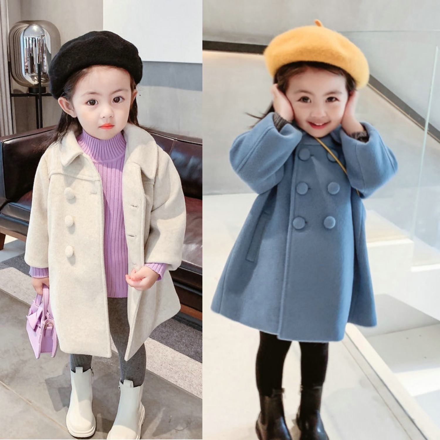 Áo khoác dạ bé gái siêu xinh chất đẹp
