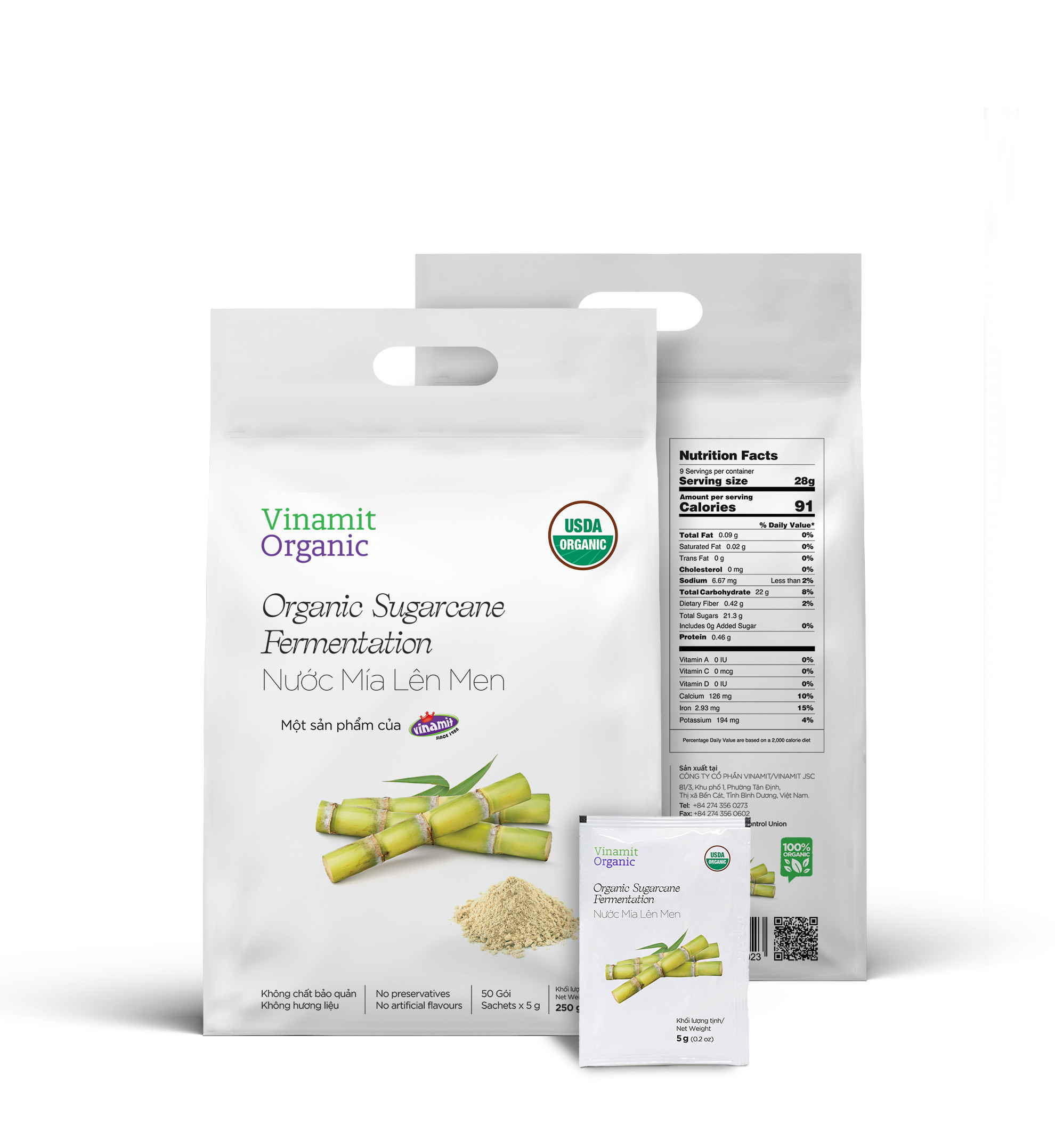 Organic fermentation cane juice 250g