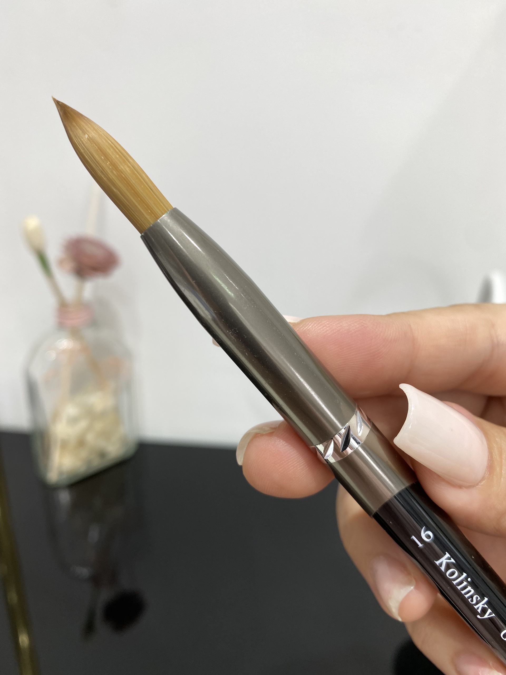 Cọ đắp bột lông chồn số 16 Kolinsky Germany chính hãng 0445