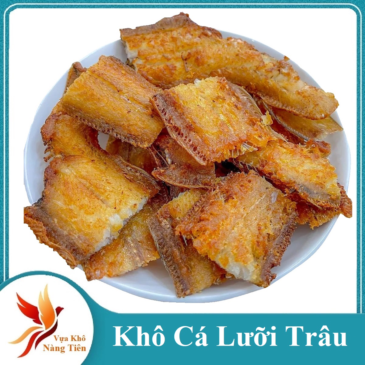 1kg Khô Cá Lưỡi Trâu thịt thơm dai, chiên vàng giòn