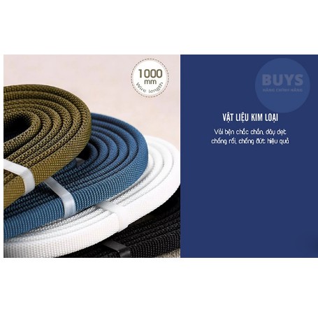 Cáp sạc vải 3 trong 1 Remax RC-094th