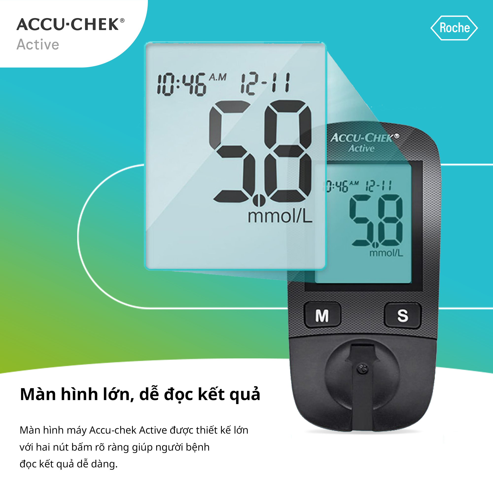 Máy Đo Đường Huyết ACCU-CHEK® Active Dùng Cho Cá Nhân