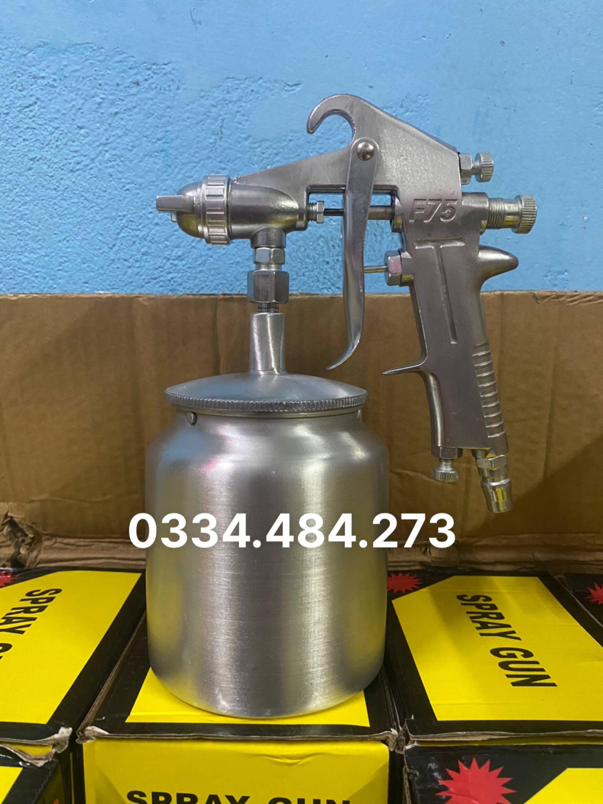 SÚNG PHUN SƠN - PHUN KEO BÌNH DƯỚI F75 - 750CC