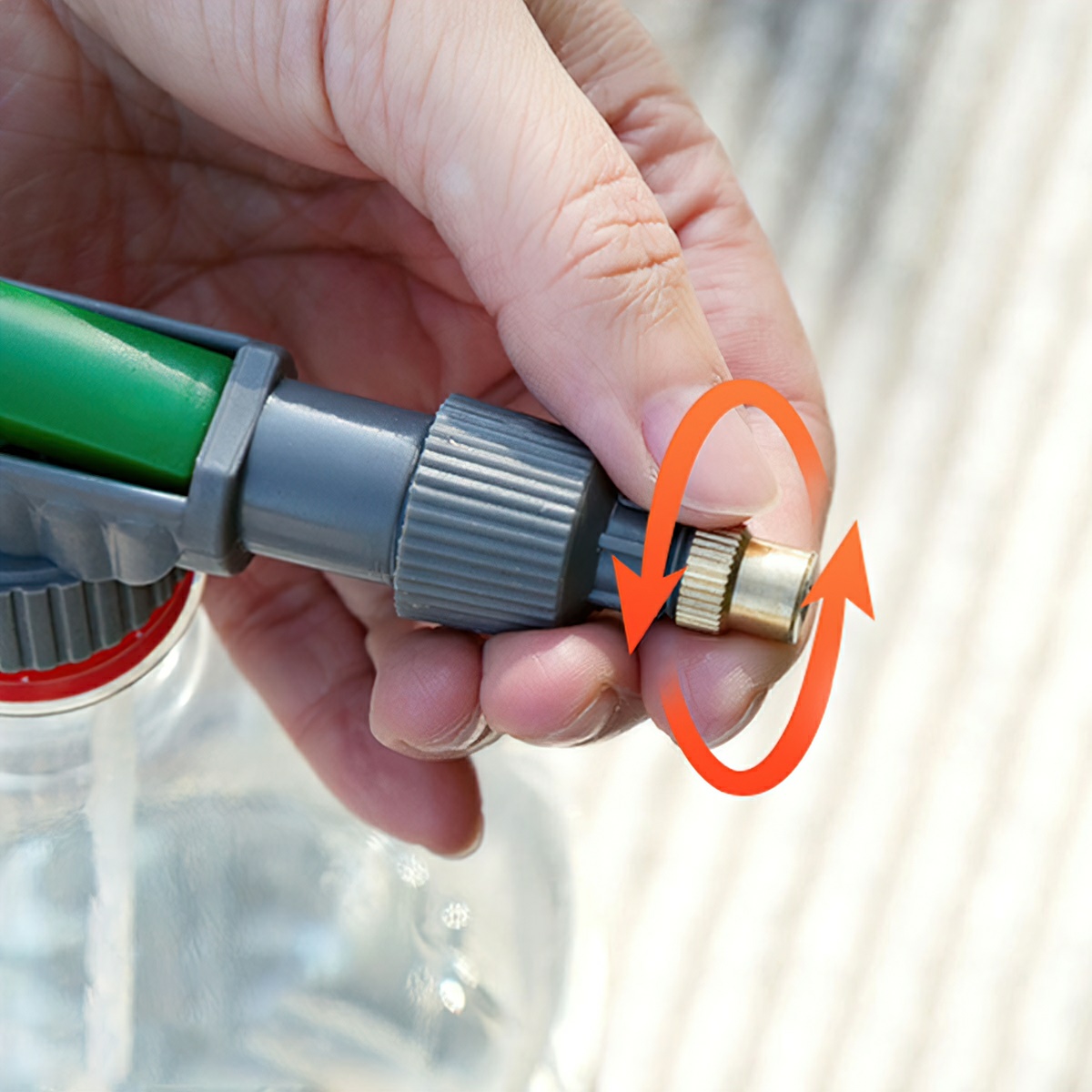 Plastic sprayer for watering plants
