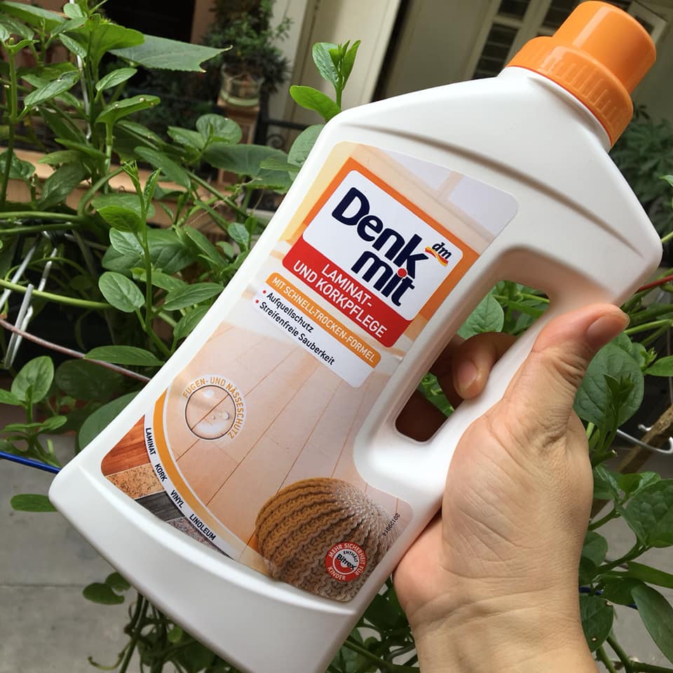 Nước lau sàn gỗ denkmit đức 1000ml - nước lau nhà denkmit đức