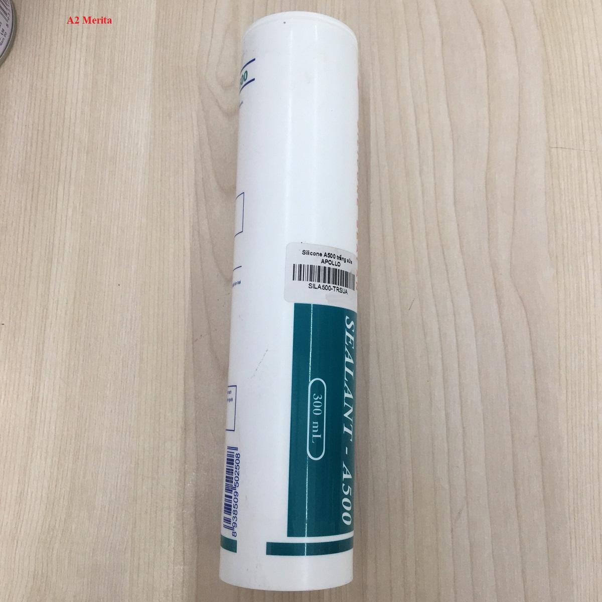 Combo 2 chai Keo Silicon APOLLO A500 trắng sữa (300mml )