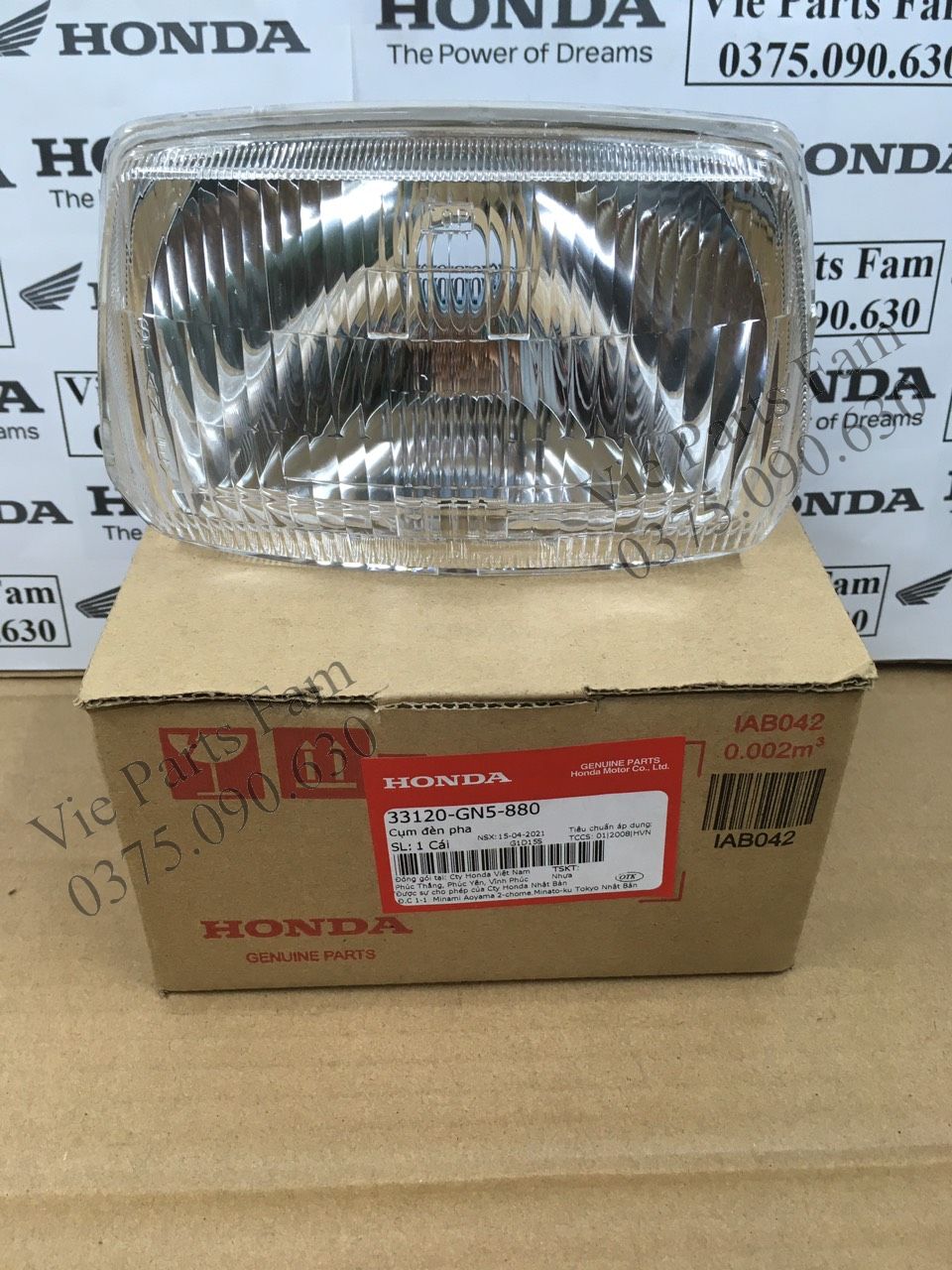 Pha đèn Dream thái, Dream II hàng din Honda