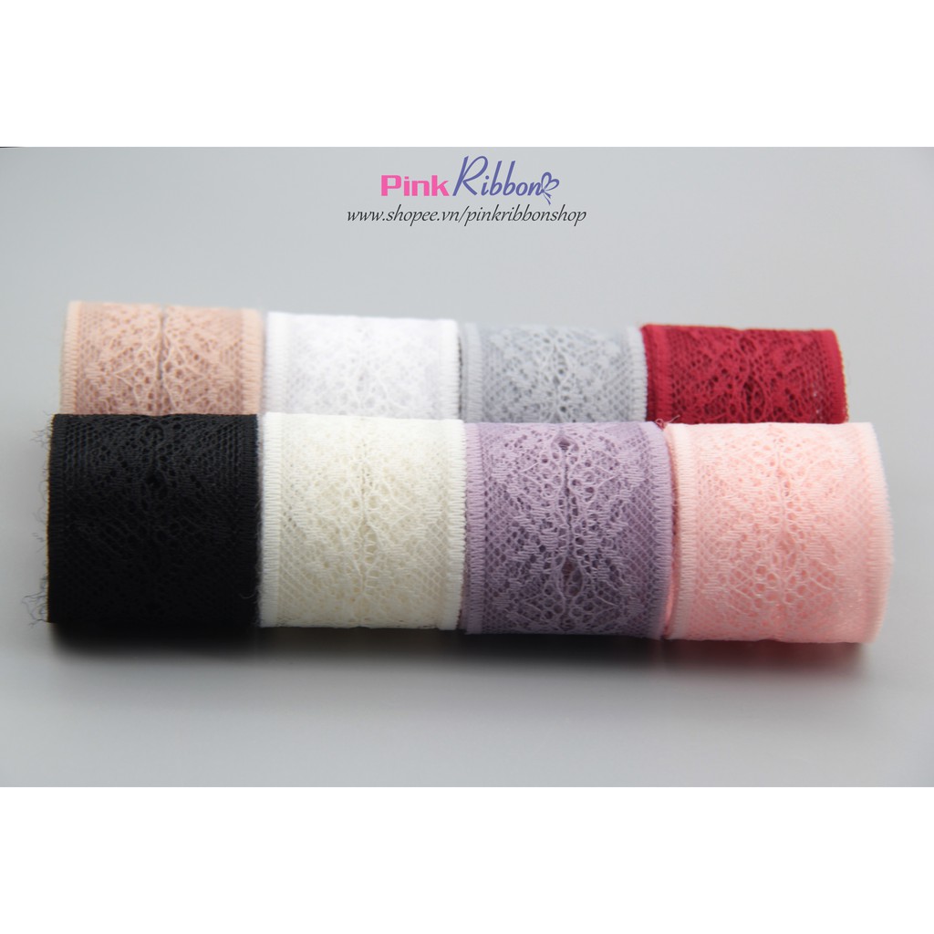 Ren Lưới Hoa Nhiều Màu Cỡ 4Cm