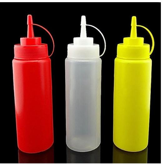 (1 chiếc) - Chai nhựa đựng tương ớt dung tích 500ml - Hàng Song Long, shop giao màu ngẫu nhiên