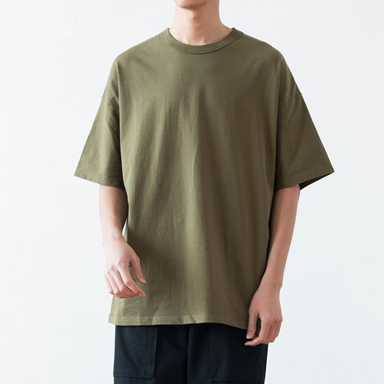 Áo Thun Tay Lỡ Cotton Trơn [ Áo Thun Tay Lỡ Unisex Nam Nữ Mặc Được].