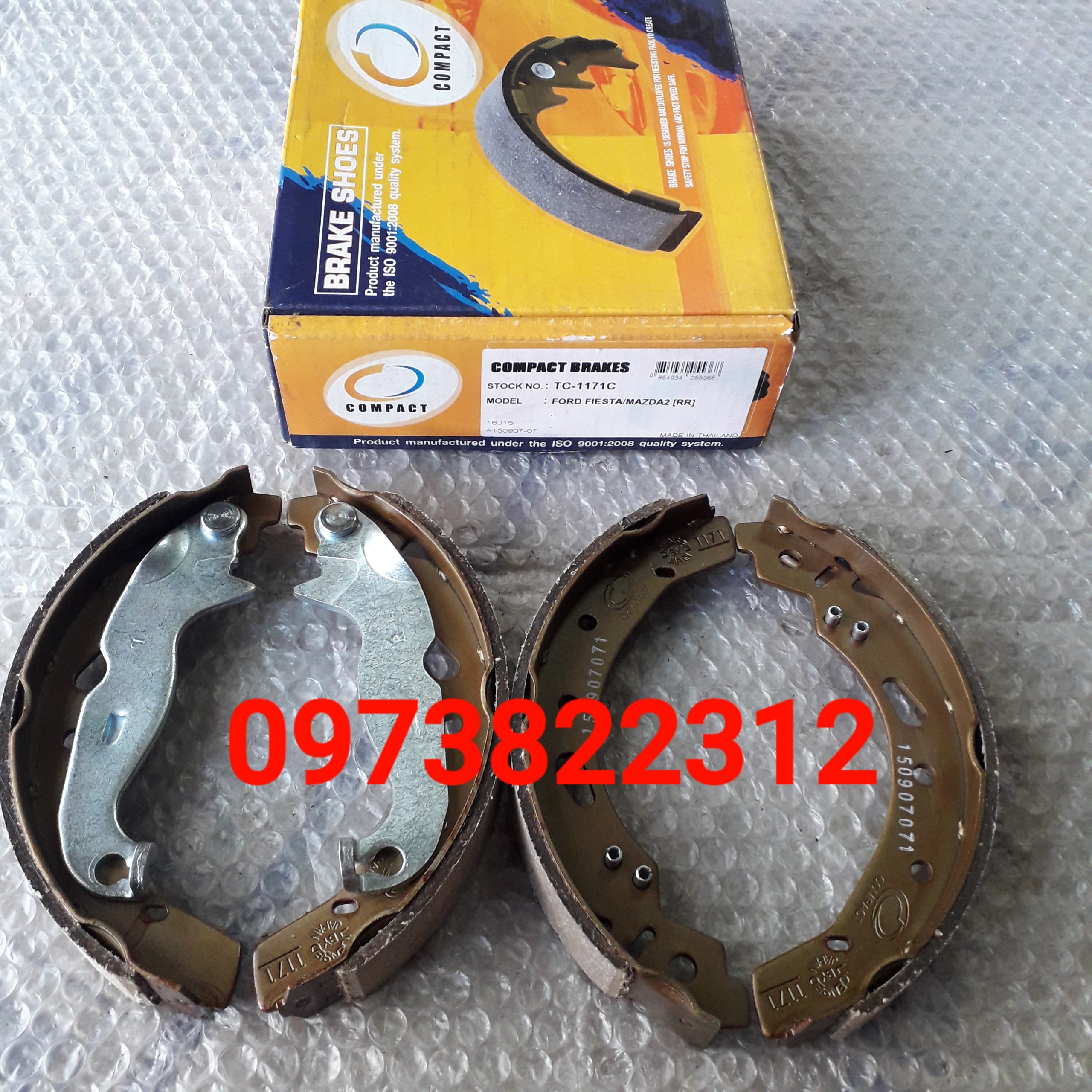 Má phanh sau Fiesta, Mazda 2 08-15 ( Má Guốc, Giá 1 Bộ ) COMPAC