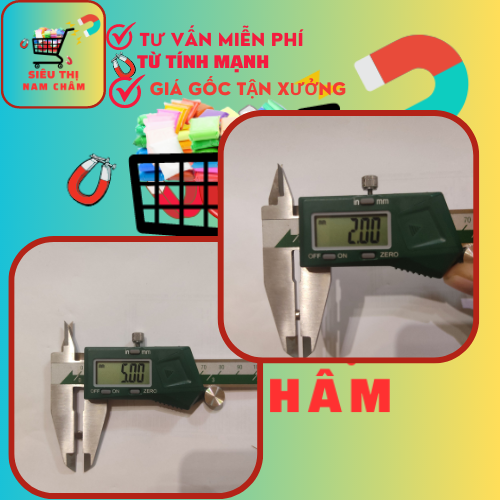Nam Châm Đất Hiếm Tròn (Nhiều kích thước) lực từ N35