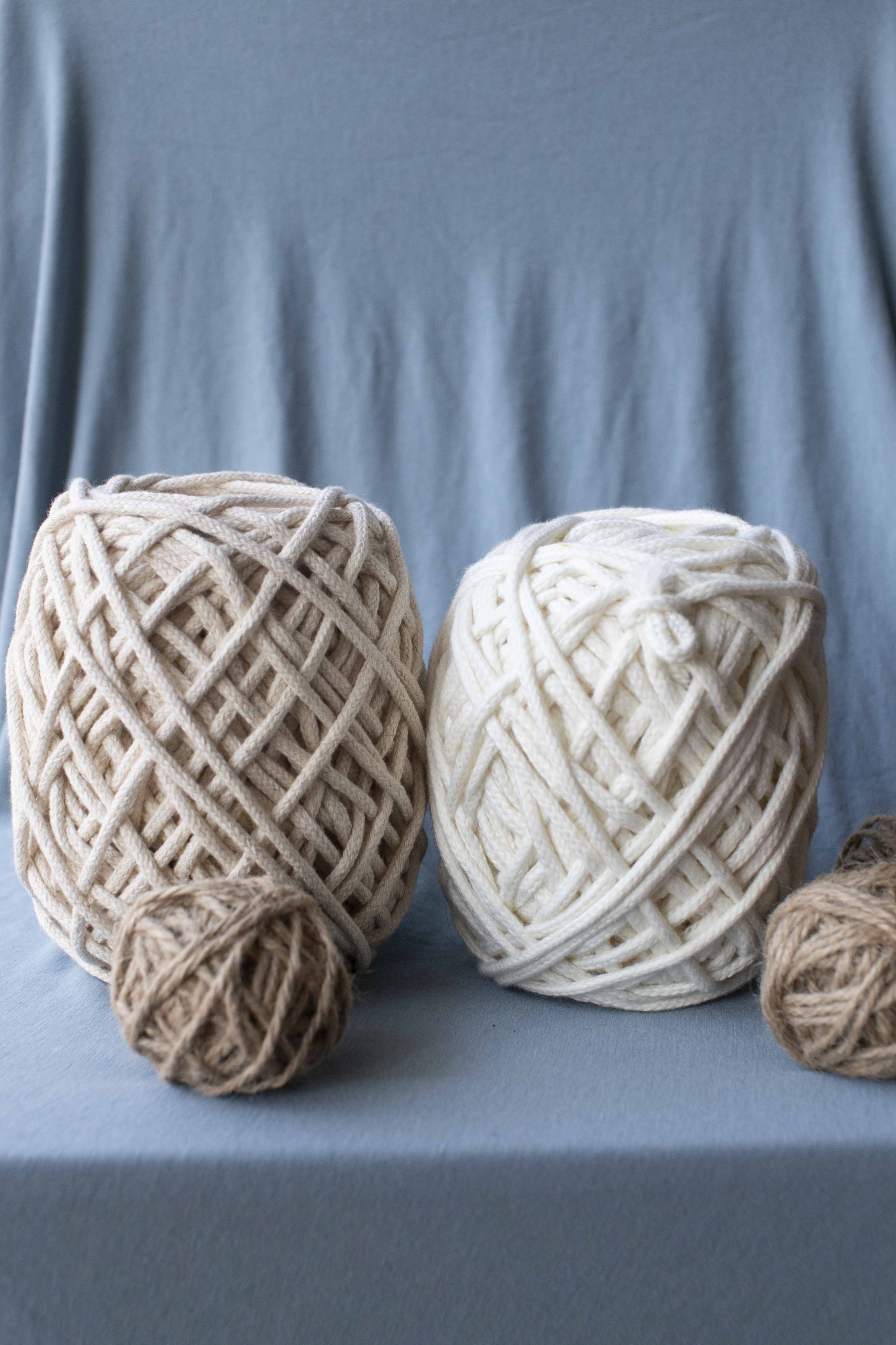 Dây macrame dạng dệt , dây cotton, dây thừng macrame trang trí