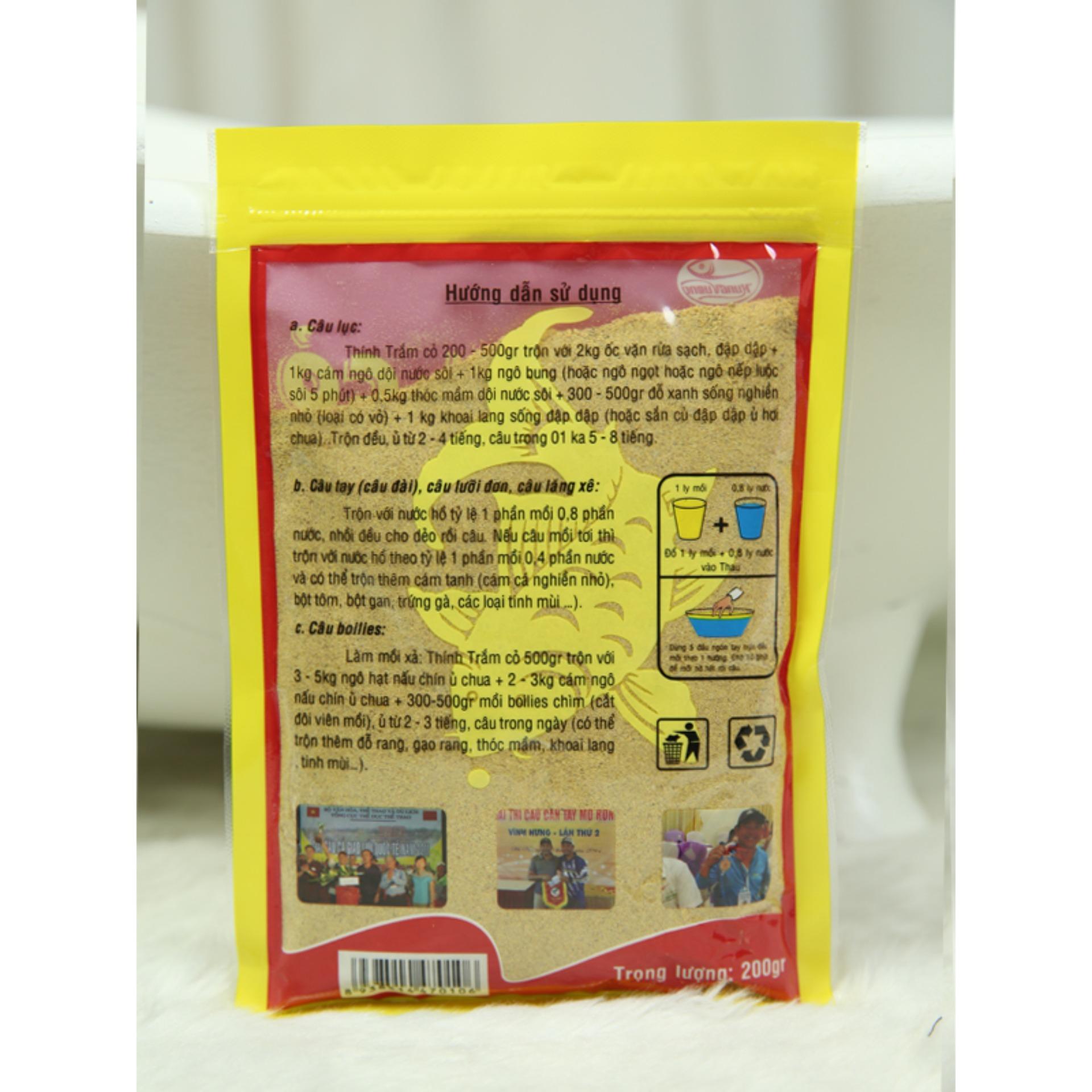 Mồi câu cá Trắm Cỏ ( 200g ) - Mồi câu cá Hùng Vương