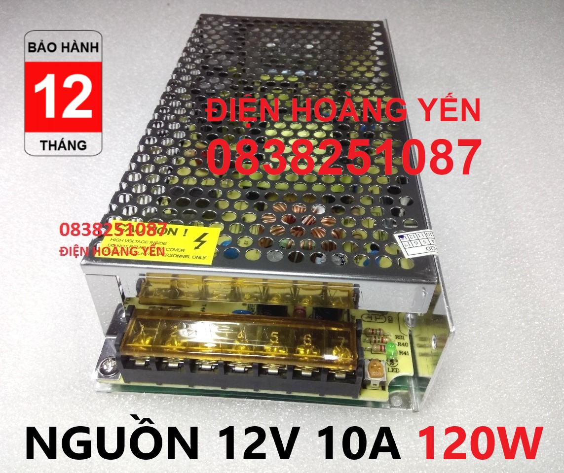 [HCM]Nguồn tổ ong tổng 12V-10A (DC) đa năng phù hợp với camera và đèn led quảng cáo