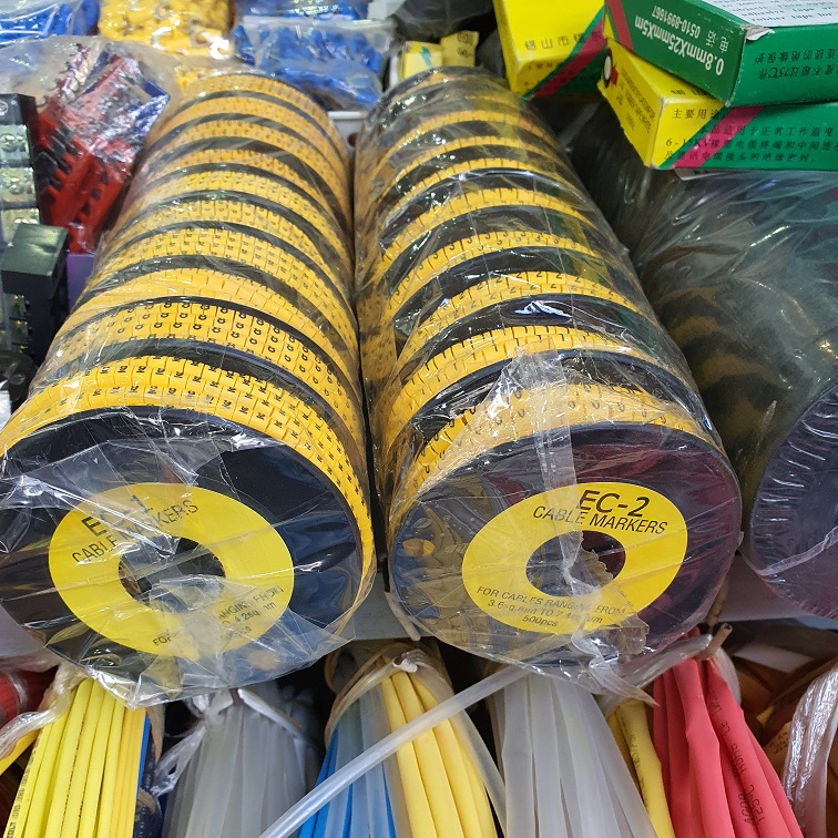 Vòng đánh số dây điện - dây mạng (10 cuộn từ 0-9)
