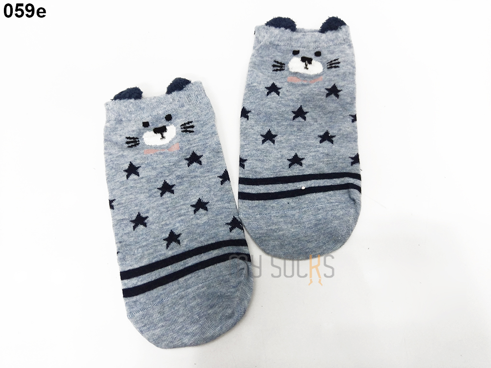 Vớ nữ cotton hình mèo cao cổ