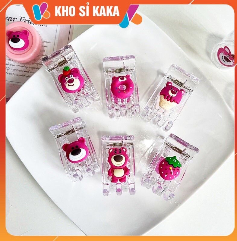 KẸP TÓC CÀNG CUA GẤU DÂU LOT SO