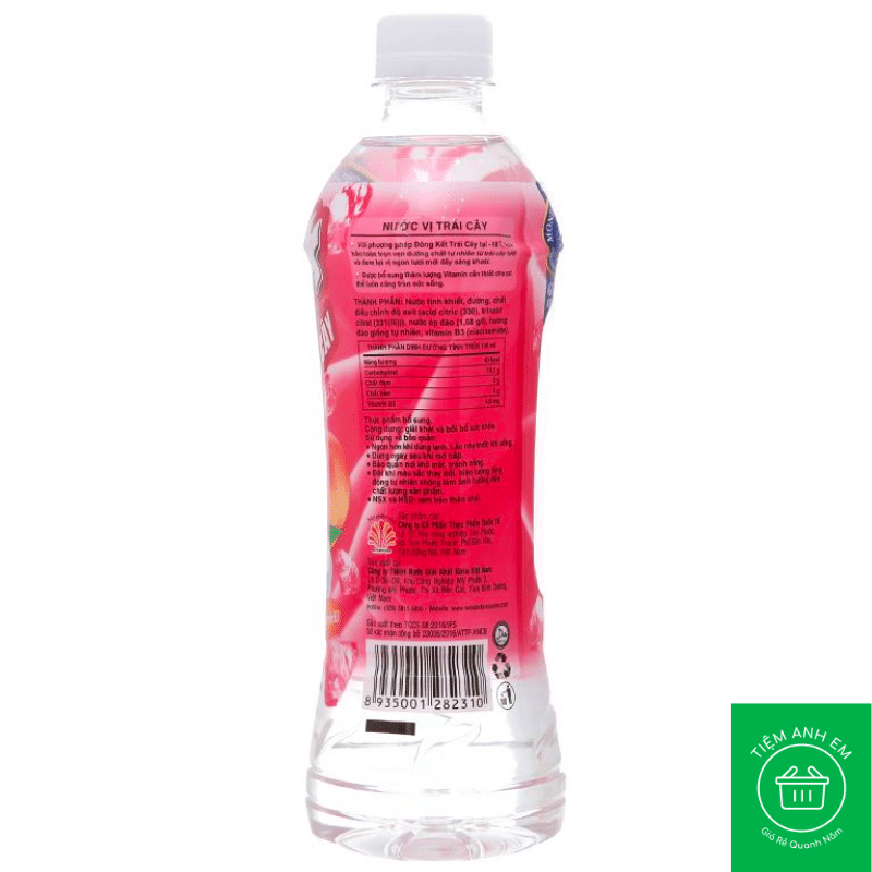 Nước uống Ice+ vị đào chai 490ml