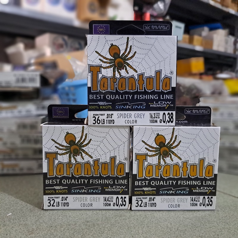 Cước câu cá Tarantula 100m, cước con nhện, màu đen. chất liệu Monofilament - Sanami Fishing