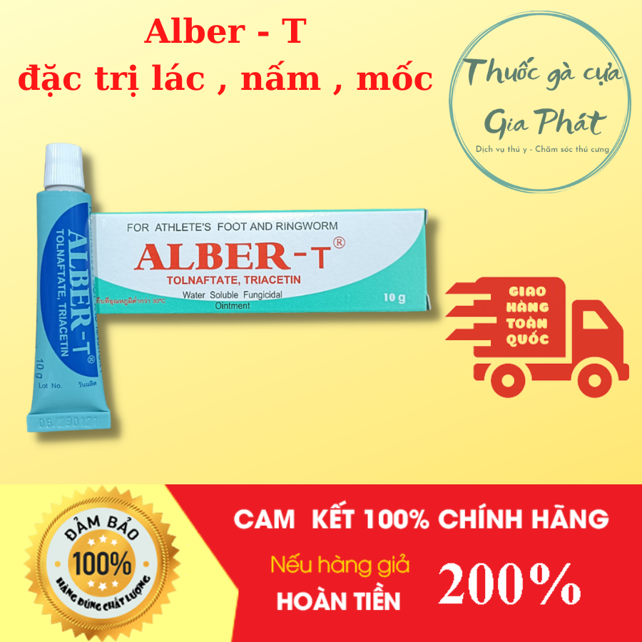 ALBER T - Thuốc gà đá đặc trị hiệu quả ( lác , nấm , mốc ) 1 típ / 10 gram