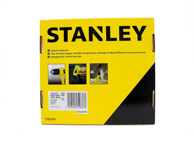 MÁY THỔI HƠI CẦM TAY STANLEY 2000W STEL670-B1