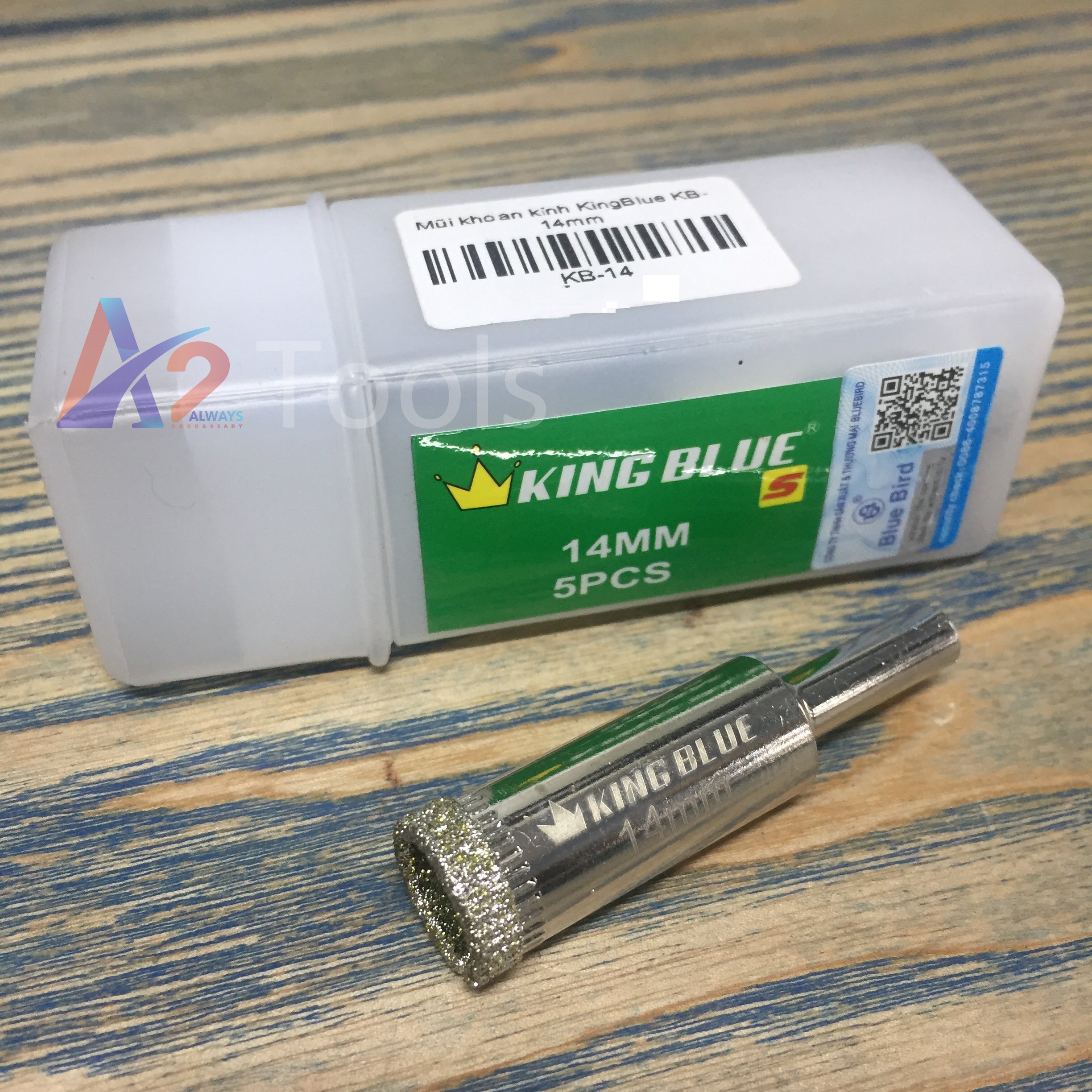Mũi khoan đá, gạch, kiếng 14mm King Blue KB-14