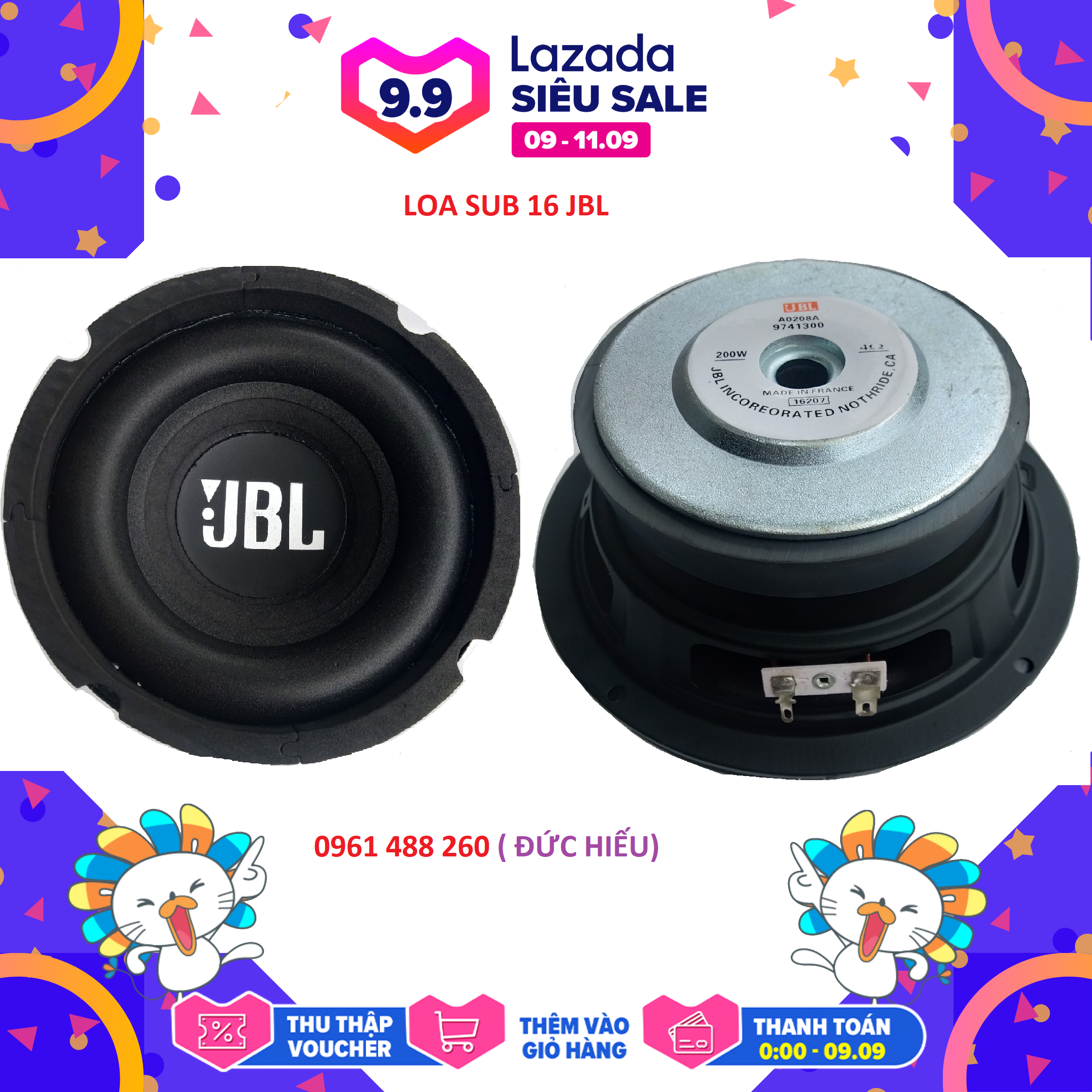 LOA SUB 16 JB L TỪ 100