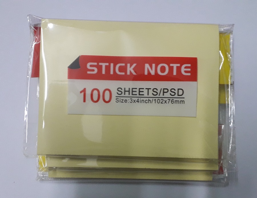 2 Xấp - GIẤY GHI CHÚ 3 *4 ( kích thước : 102 x 76 mm) ( màu vàng) ( xấp / 100 tờ)