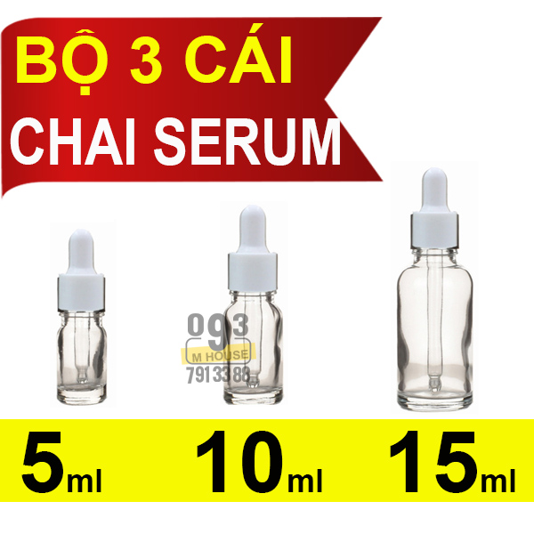 Combo 3 Glass cosmetic bottle silver cap glass bottles filling cream tonner  essential oil Matte bottle cosmetic packaging Frosted Clear Round glass serum dropper bottles liquid 5g/10g/15g 5ml/10ml/15ml