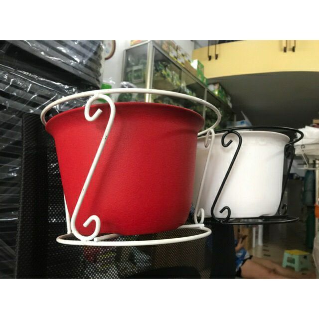 Khung sắt treo chậu tròn- đường kính 22cm