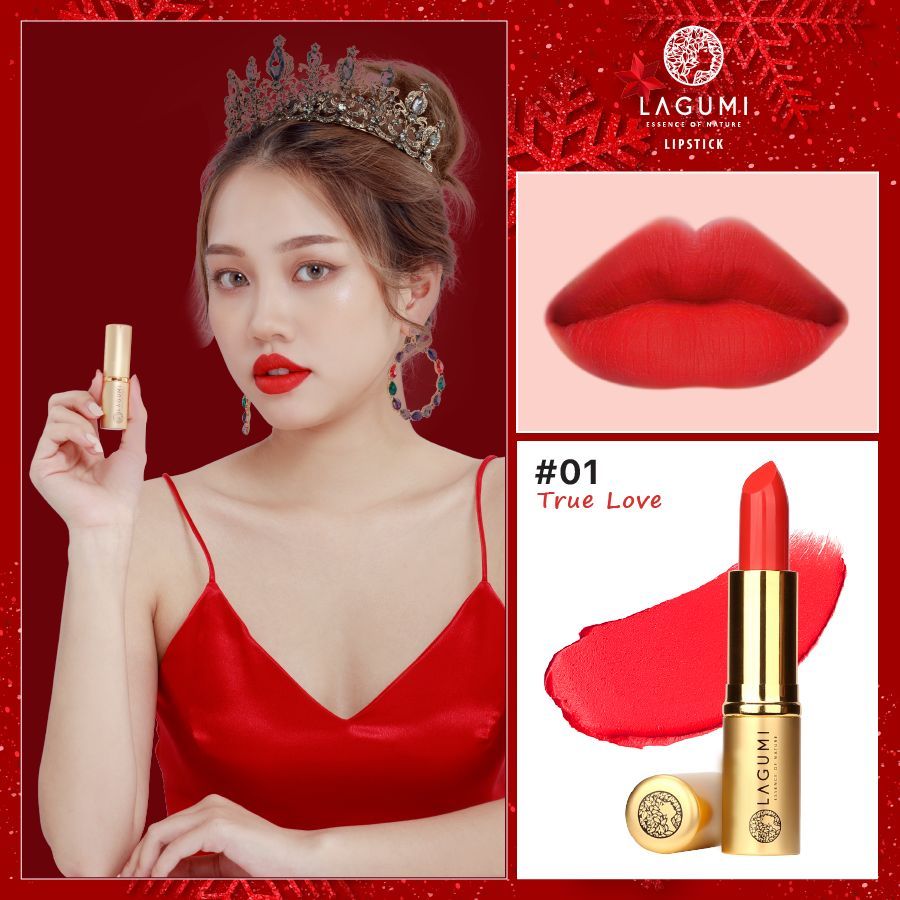 [Chiết Xuất Hạnh Nhân] Son Không Chì Dành Cho Bà Bầu (Chính Hãng LAGUMI)