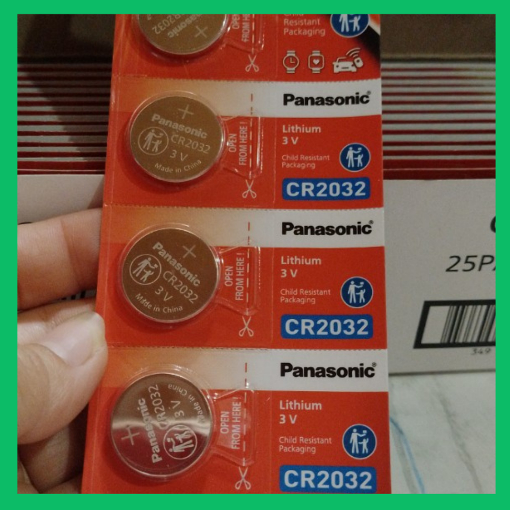Vỉ 5 viên Pin nút Panasonic 3V CR-2032/5BEW