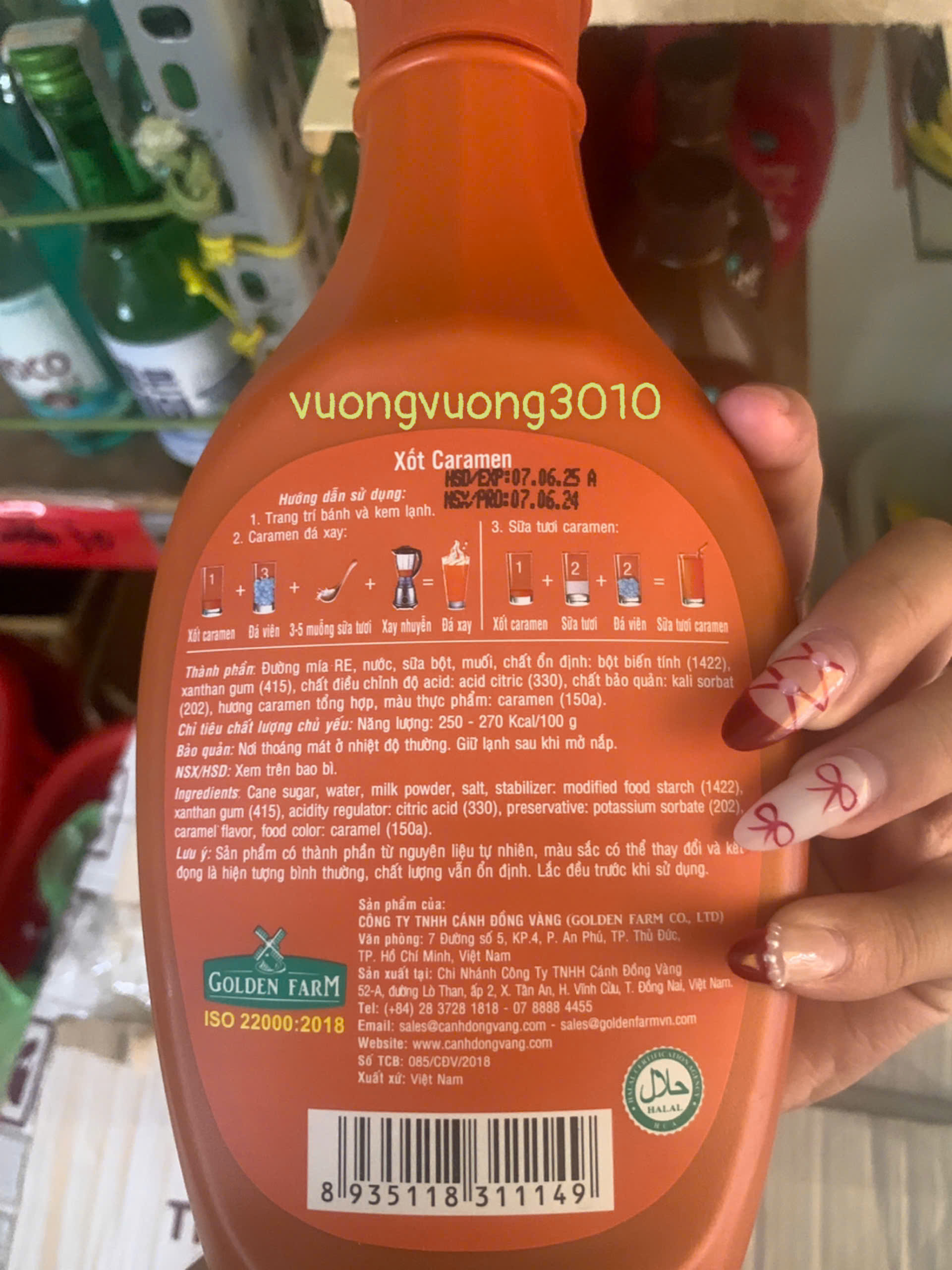 Sốt Golden Farm chai 630g