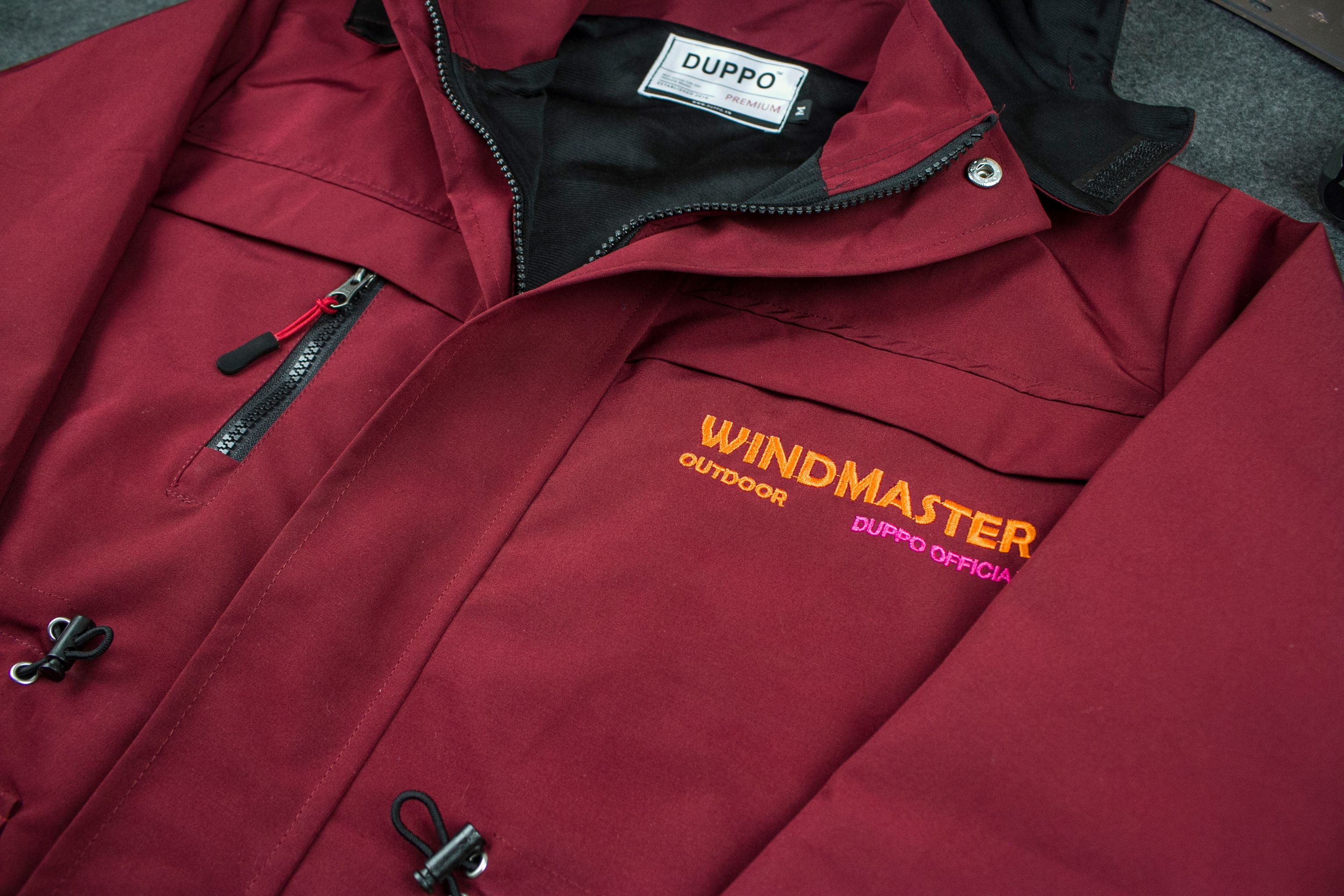 [HCM]Áo khoác dù WindMaster Jacket (Plus+) Logo thêu - Duppo