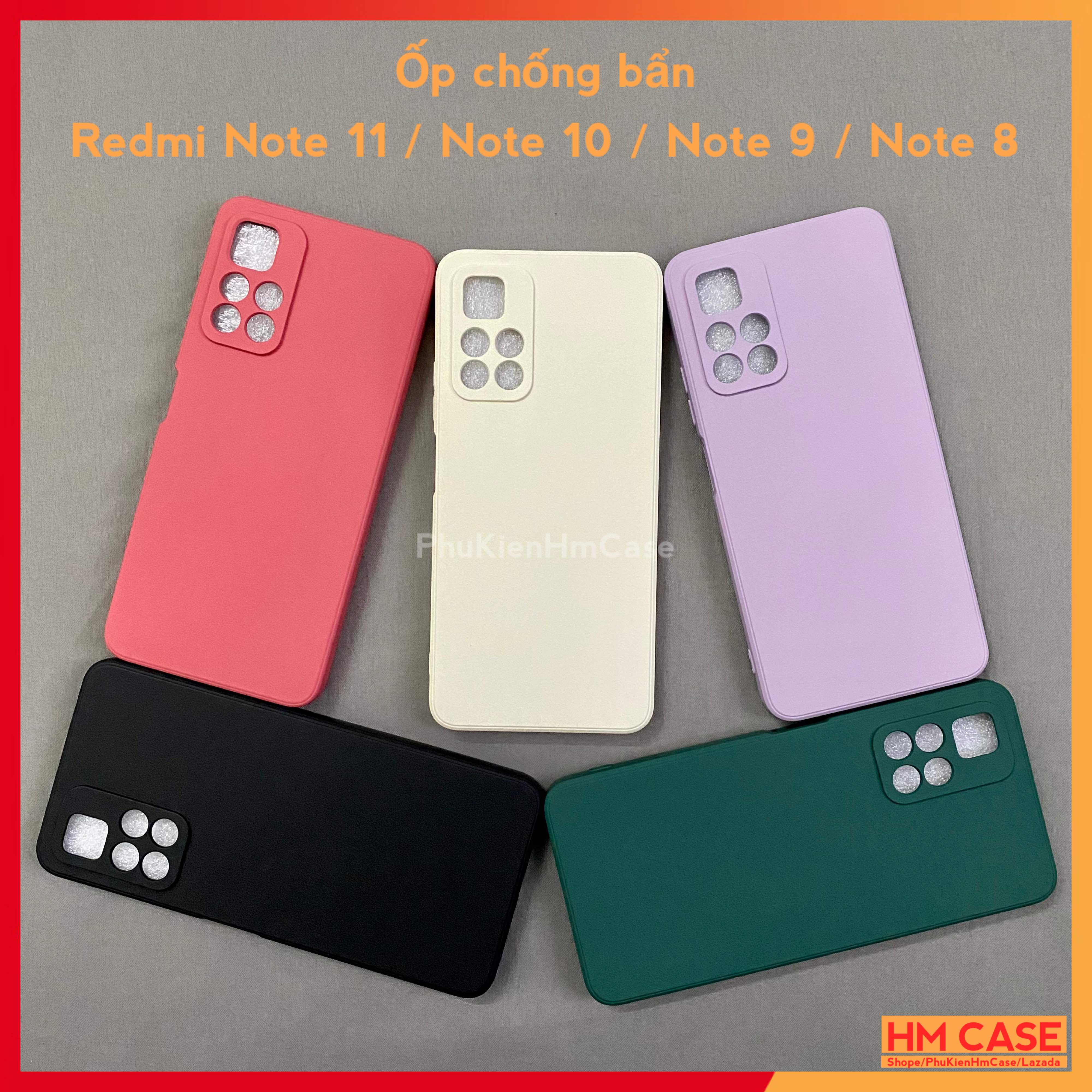 Ốp Lưng Chống Bẩn Redmi Note 11 /11S / 11 Pro / Note 10S / Note 10 / Note 11 Pro / Note 9 / 9s / 9 Pro / Note 8 / 8 Pro