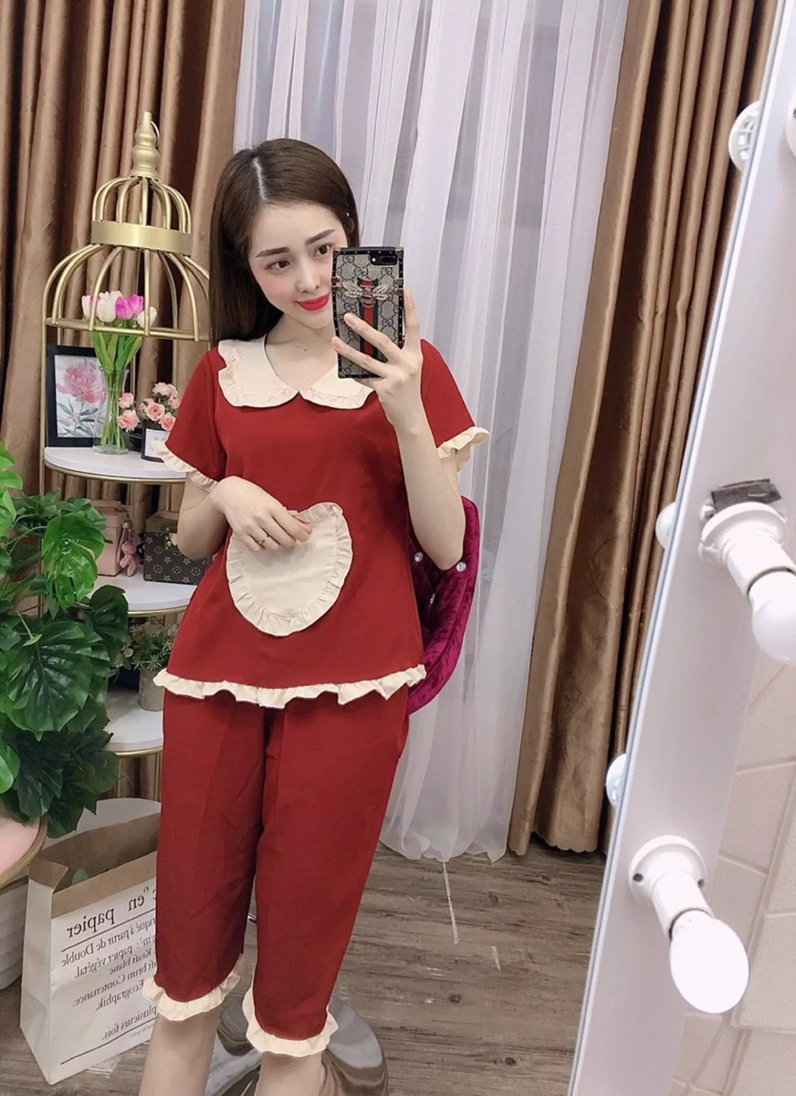 SÉT BỘ TIỂU THƯ MẶC NHÀ CHẤT LỤA MỀM MỊN CÓ SIZE LỚN DƯỚI 75KG