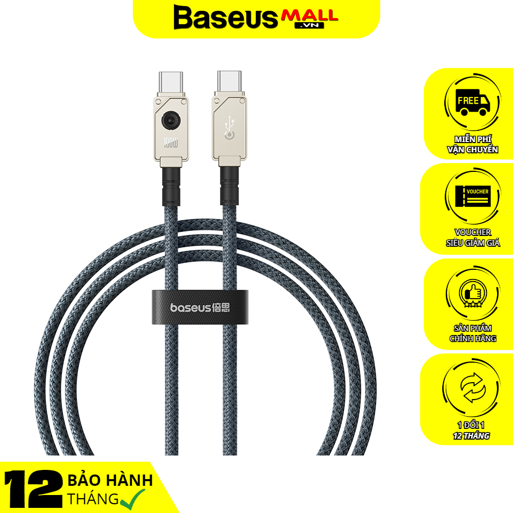 Cáp Sạc Nhanh Baseus Unbreakable Series Fast Charging Data Cable Type-C to Type-C 100W