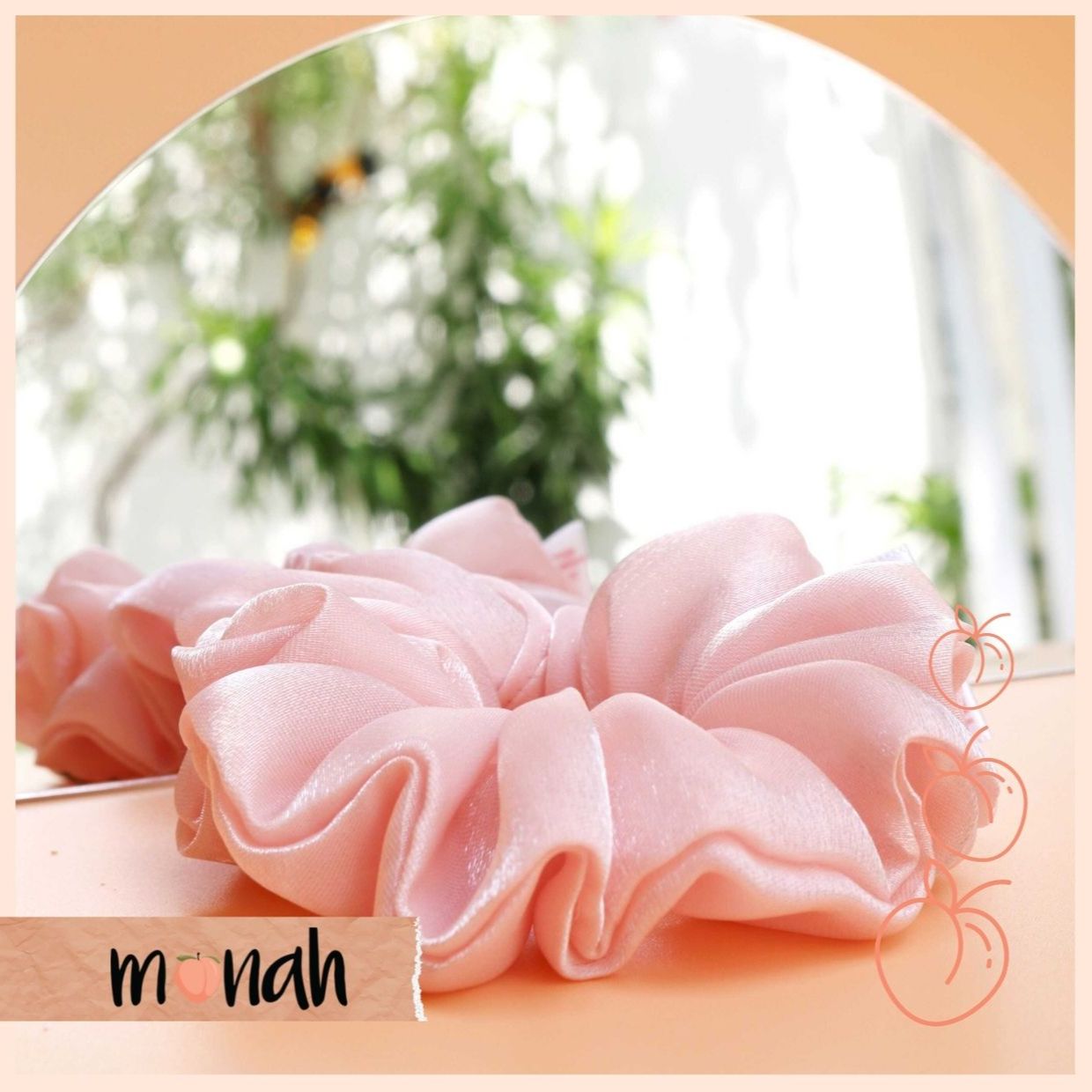 [HCM]Dây cột tóc buộc tóc scrunchie chất lụa óng ánh sang trọng phong cách Pháp