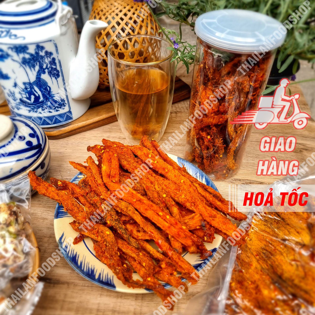 Khô Bò Que Vị Tứ Xuyên - Lon 300gr